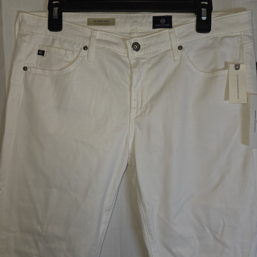 AG Adriano Goldschmied Anthro the Stevie ankle slim straight leg  size 30 NWT - Picture 16 of 16